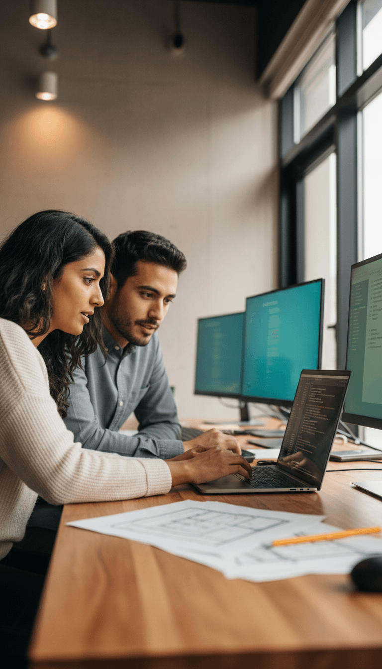 Lead IT LLC team members collaborating on software development and strategy